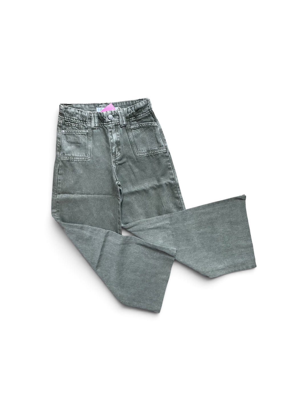 Utility Pocket Wide Leg Pant-Olive