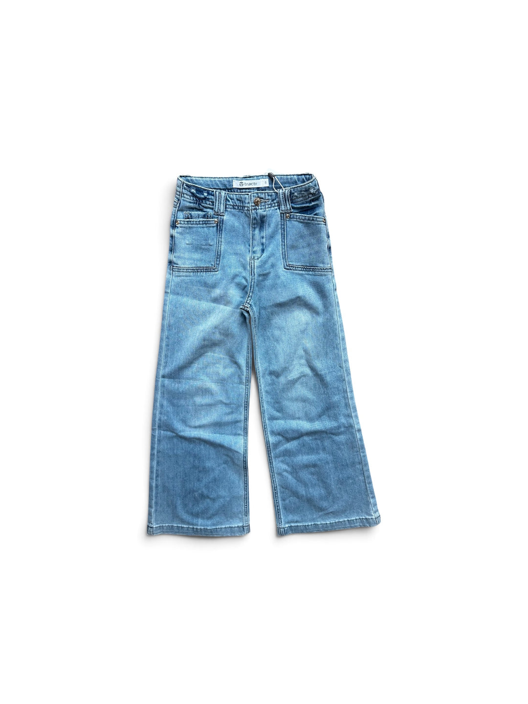 Utility Pocket Wide Leg Jean in Indigo