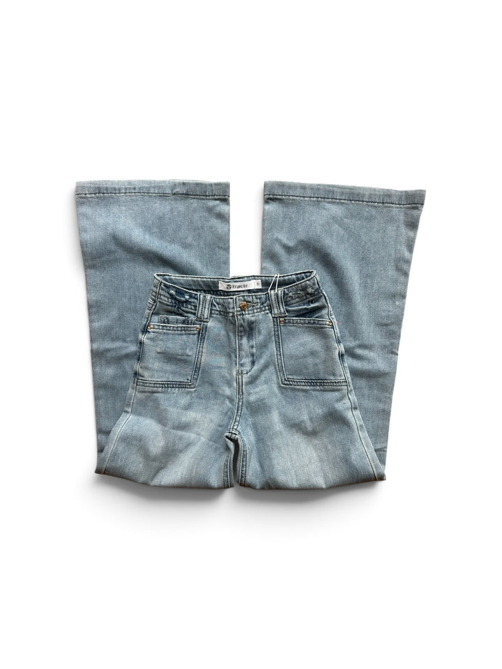 Utility Pocket Wide Leg Jean in Indigo
