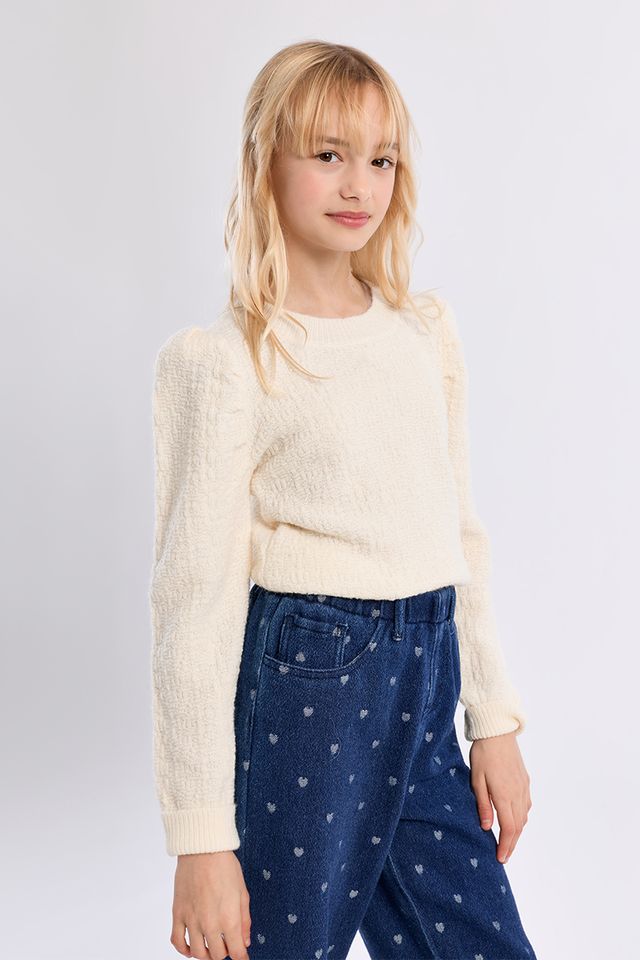 Cream Knitted Sweater