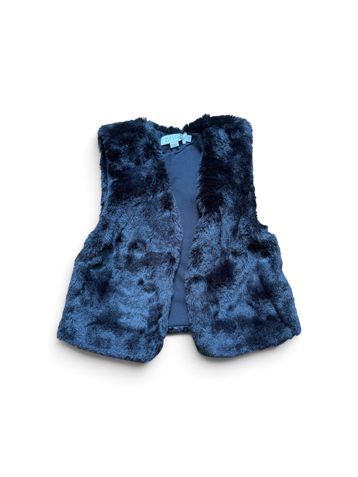 Black Faux Fur Vest