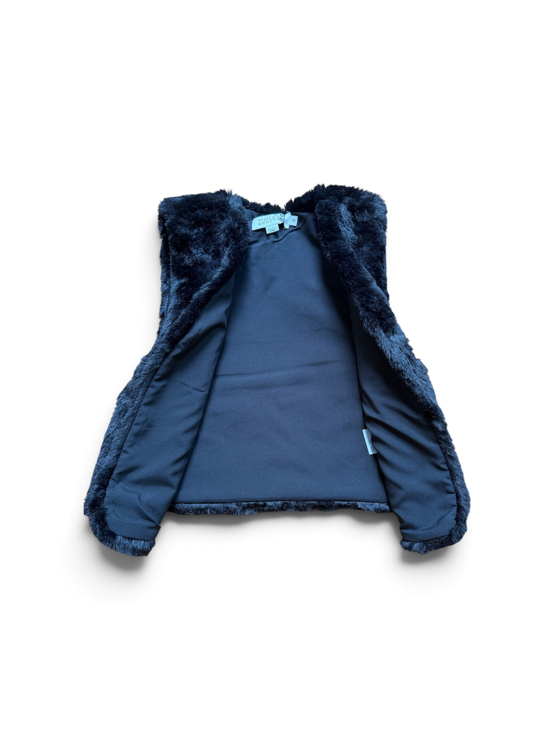 Black Faux Fur Vest
