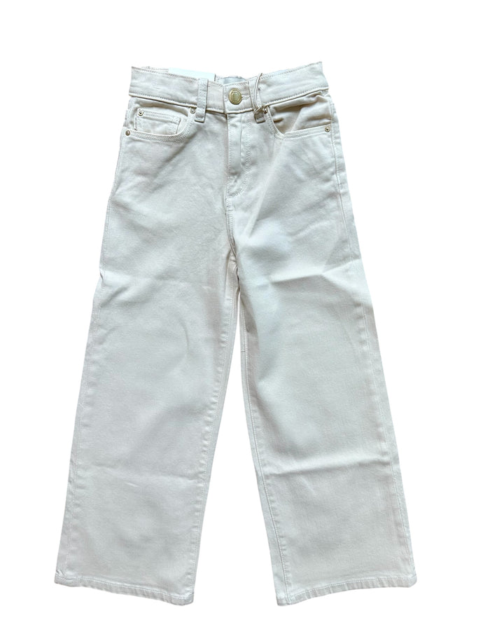 Lily Cream Wide Leg Jean