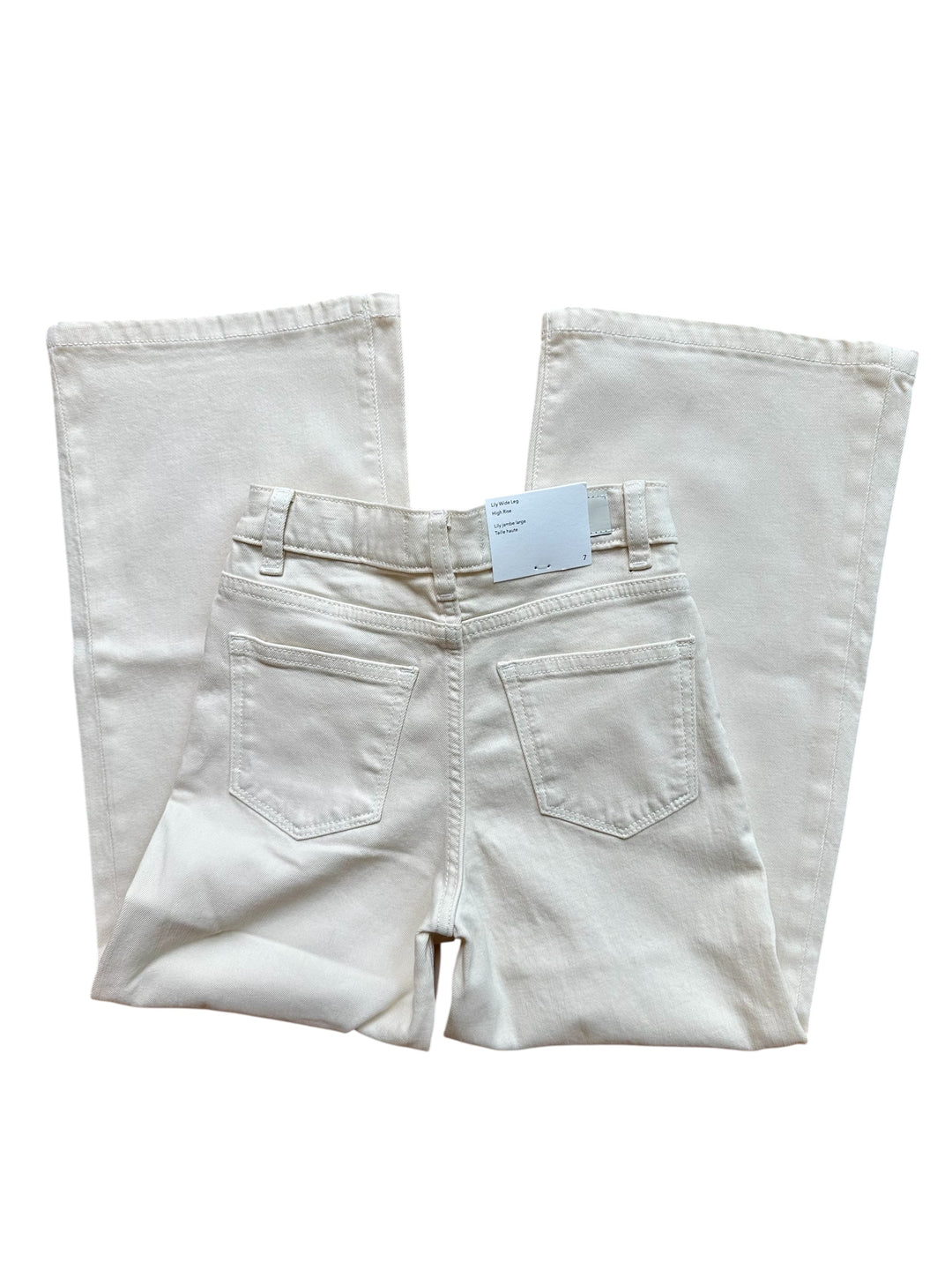 Lily Cream Wide Leg Jean
