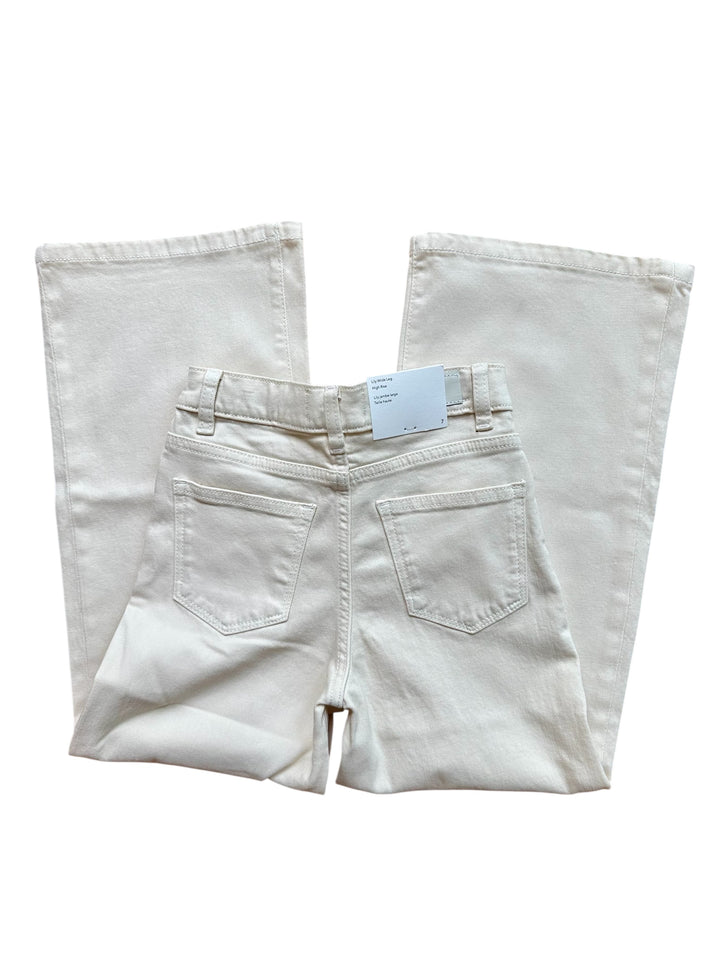 Lily Cream Wide Leg Jean