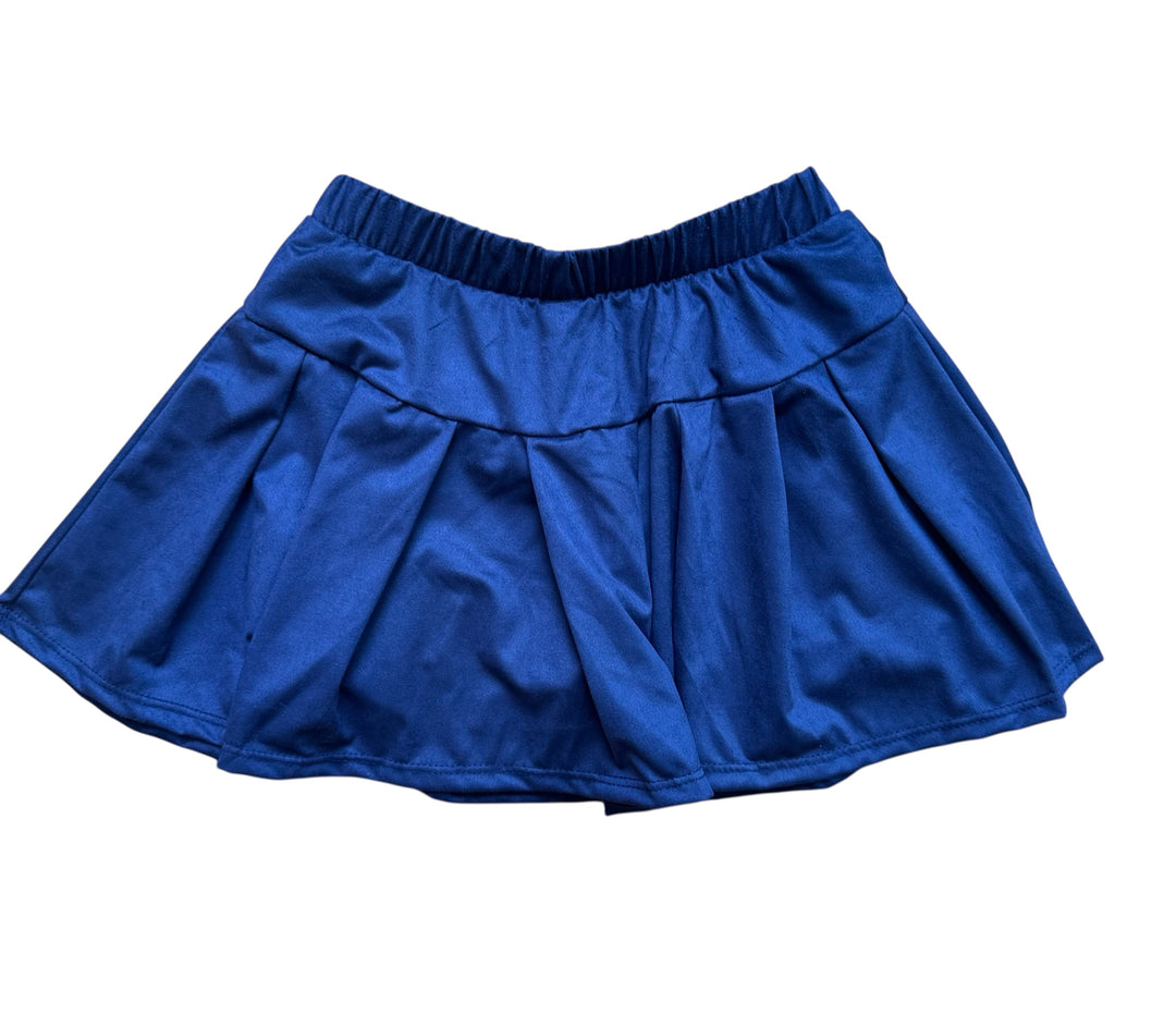 Navy Micro Suede Skort