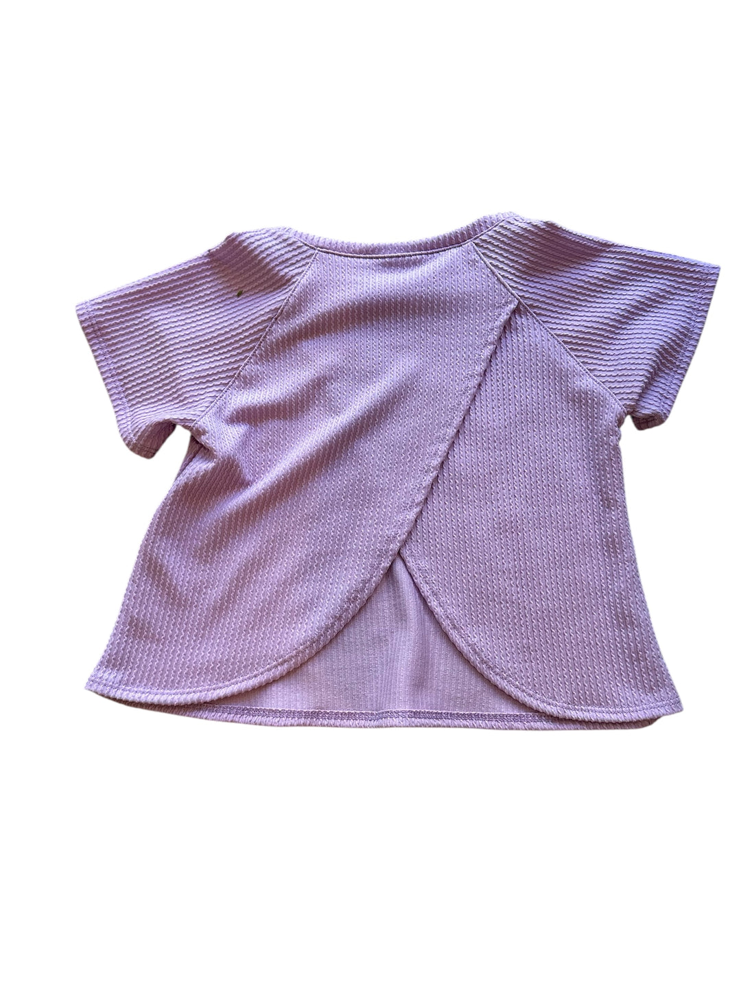 Lavender Waved Ribbed Top