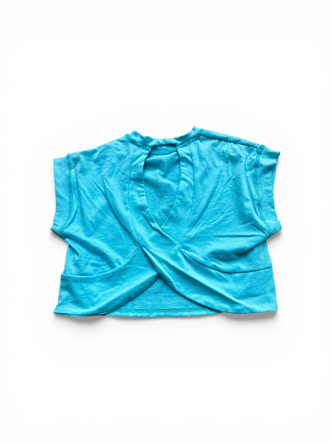 Aqua Slouchy Cut Out Top