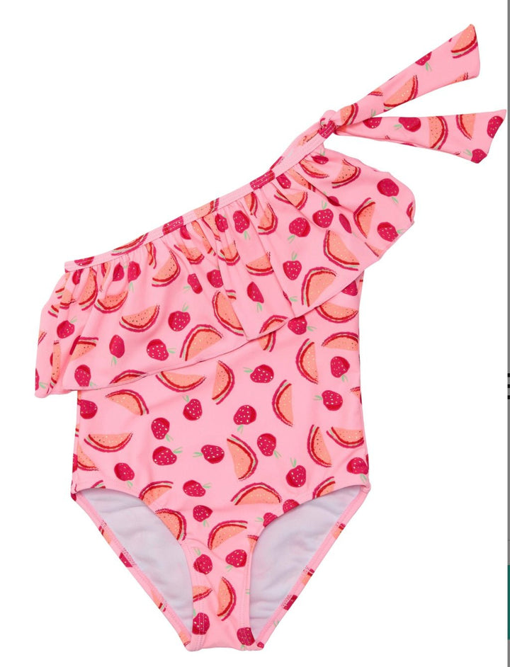 Berry Sweet One Shoulder Swimsuit - jernijacks