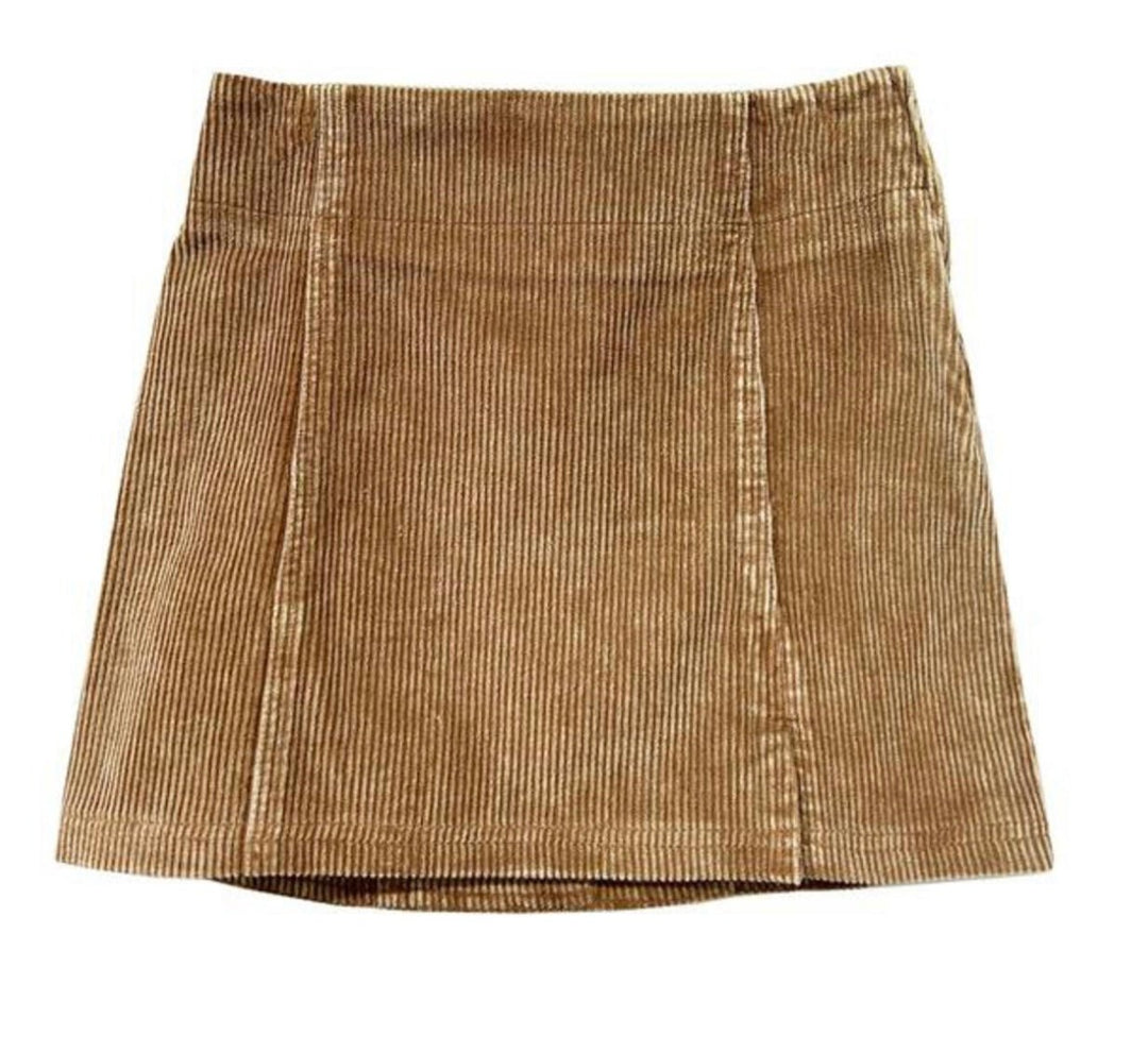 Camel Corduroy Skirt - jernijacks