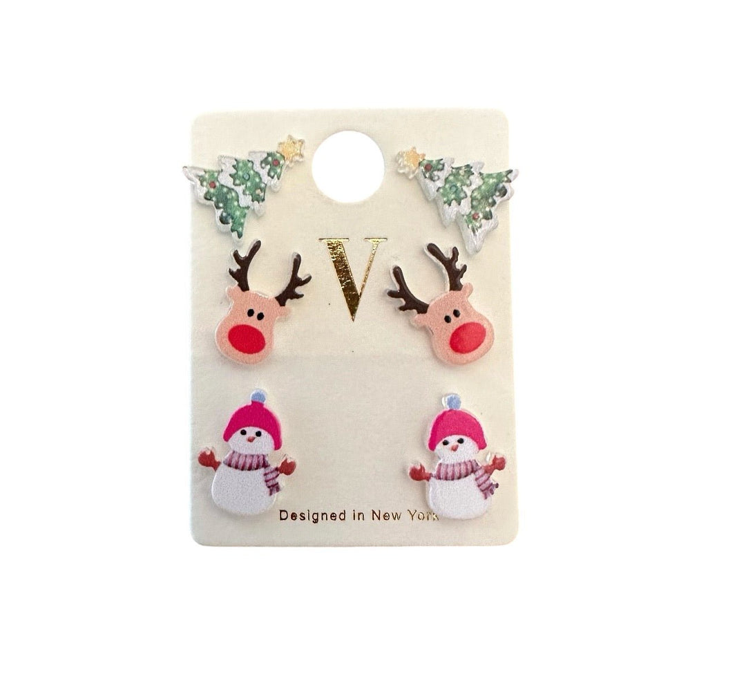 Christmas Studs Set of 3 - jernijacks