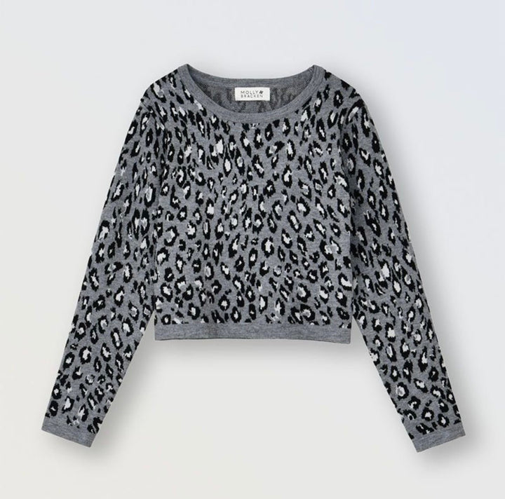 Grey Leopard Sweater - jernijacks