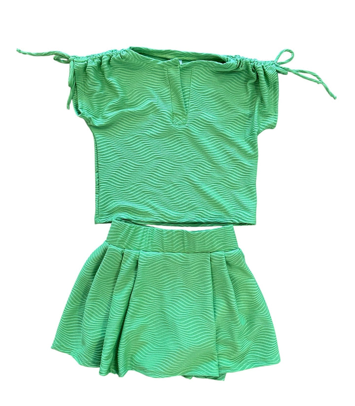 Lime Wavy Skort - jernijacks