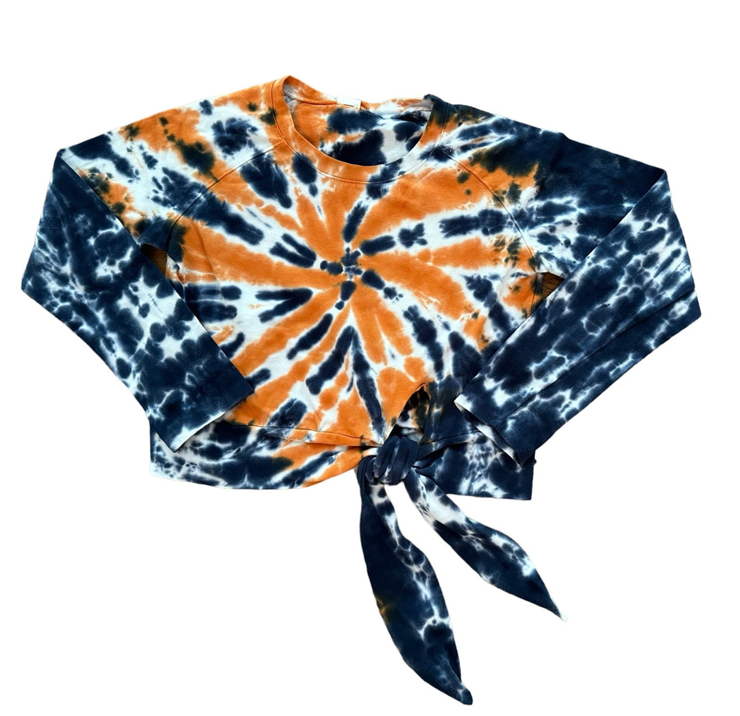 Orange/Navy Tie Dye Top - jernijacks