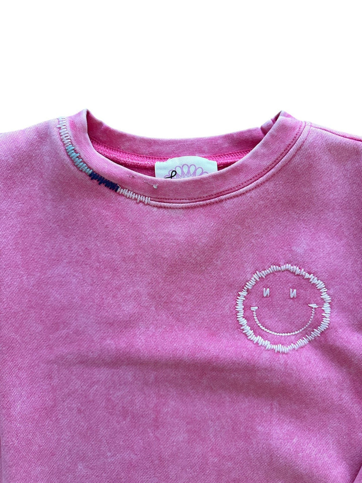 Pink Smiley Sweatshirt - jernijacks