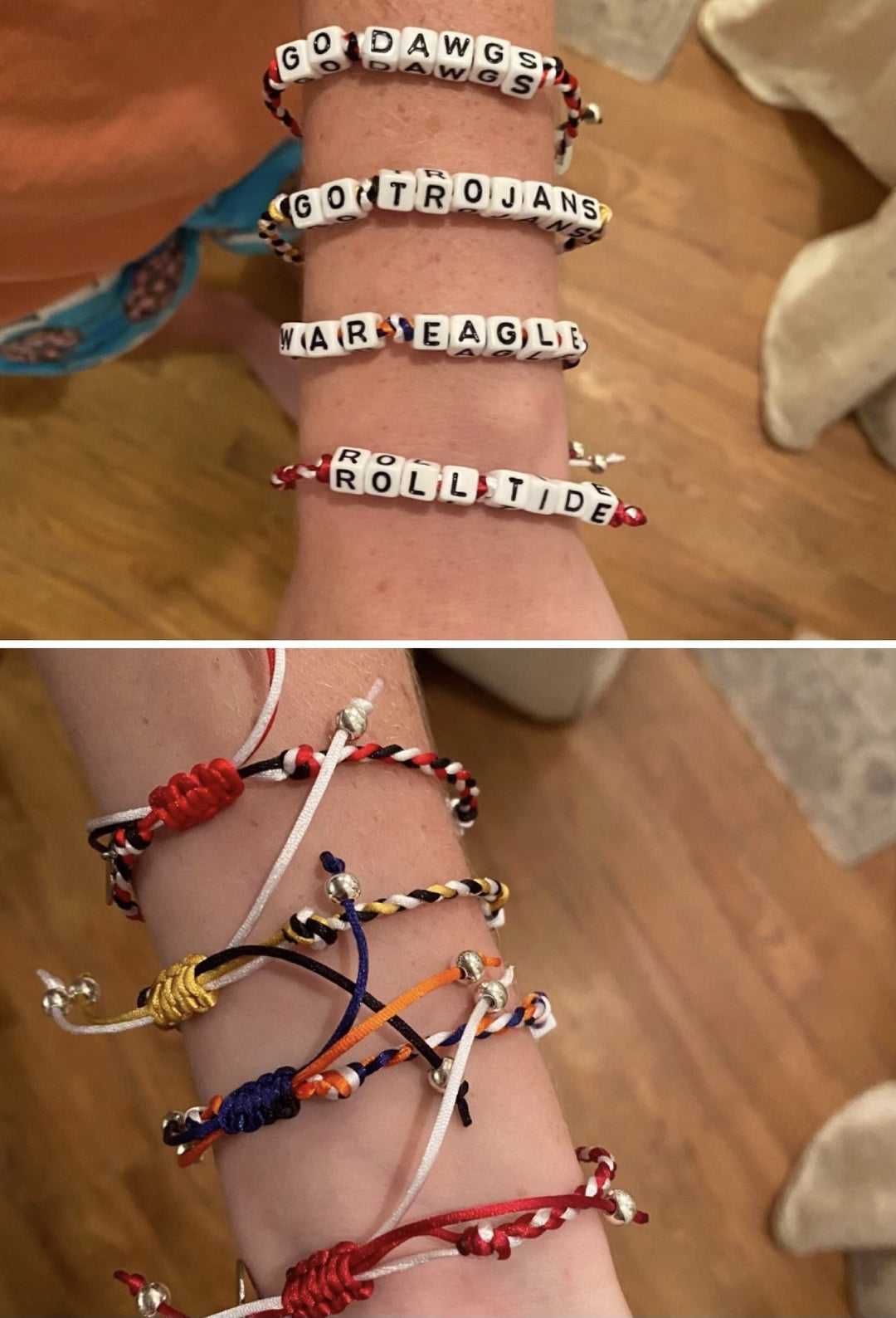 Bead Me Smile Bracelets- SEC and High School Teams - jernijacks