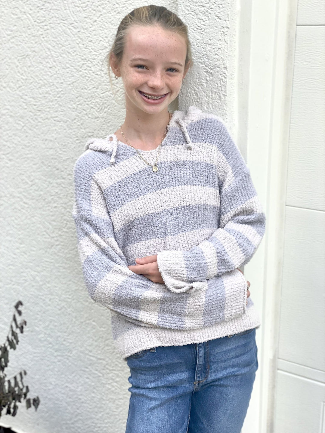 Cozy Striped Hoodie Loungewear Sweatshirt - jernijacks