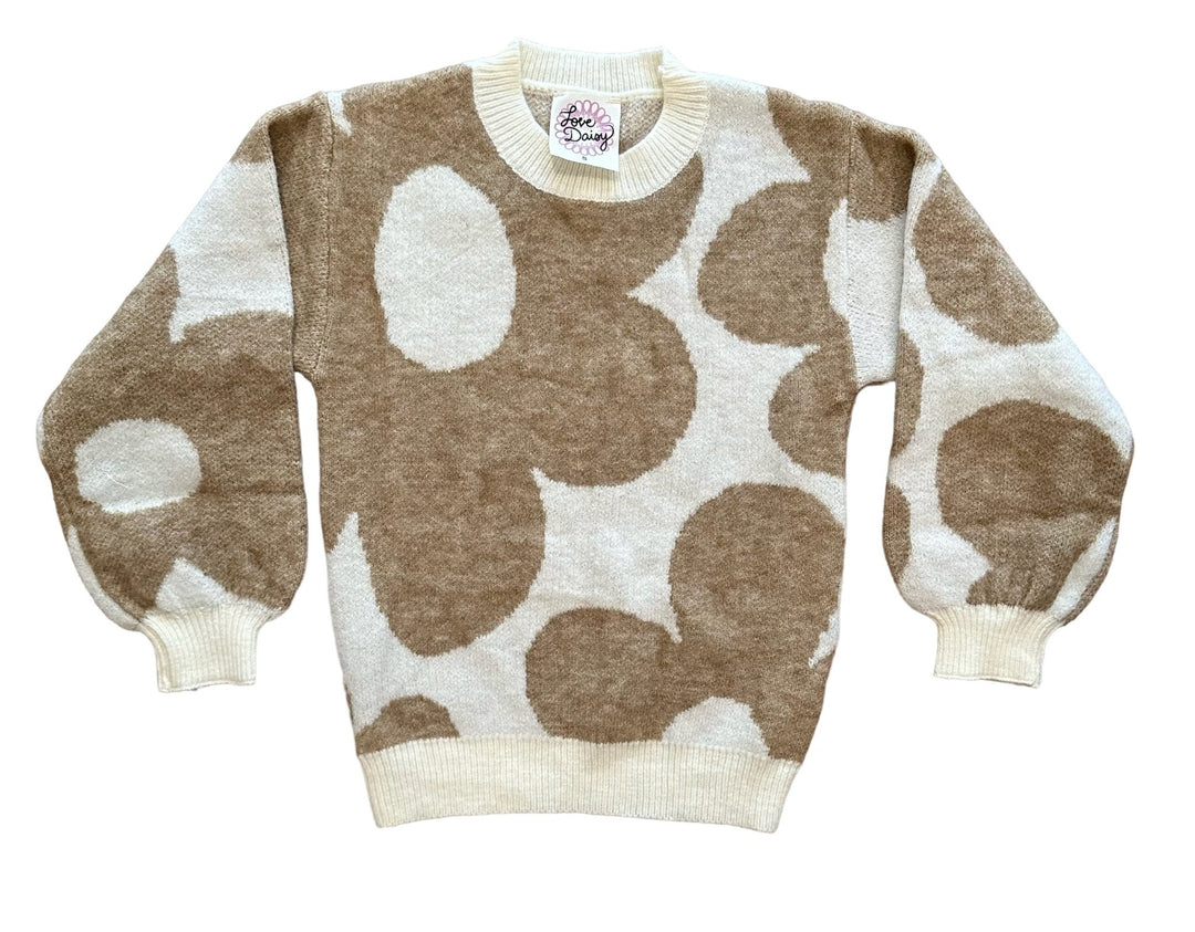 Cream Flower Sweater - jernijacks