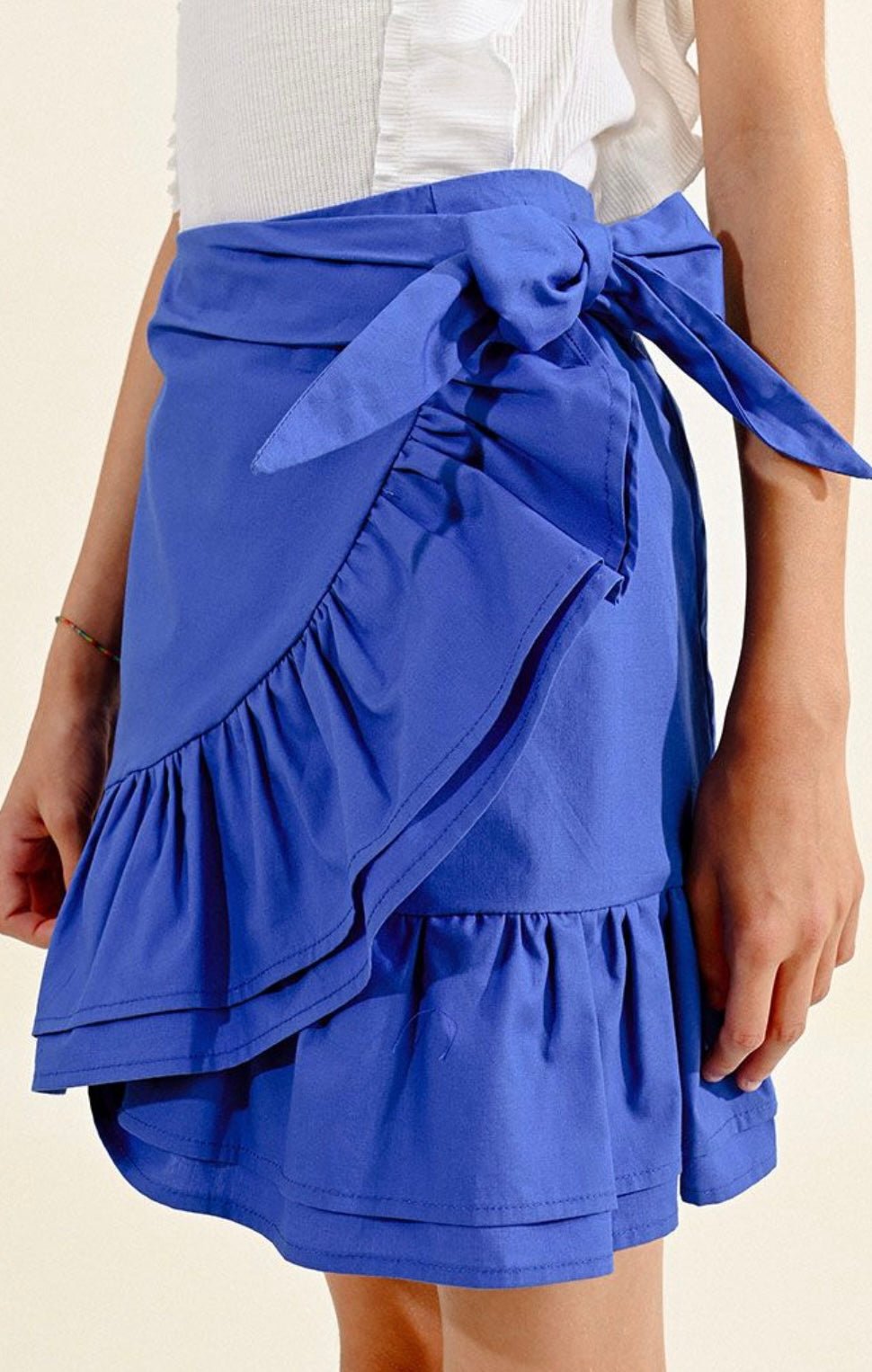Electric Blue Ruffle Skirt - jernijacks