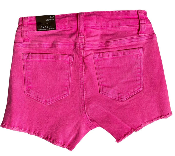 High Waist Fray Hem Short - jernijacks