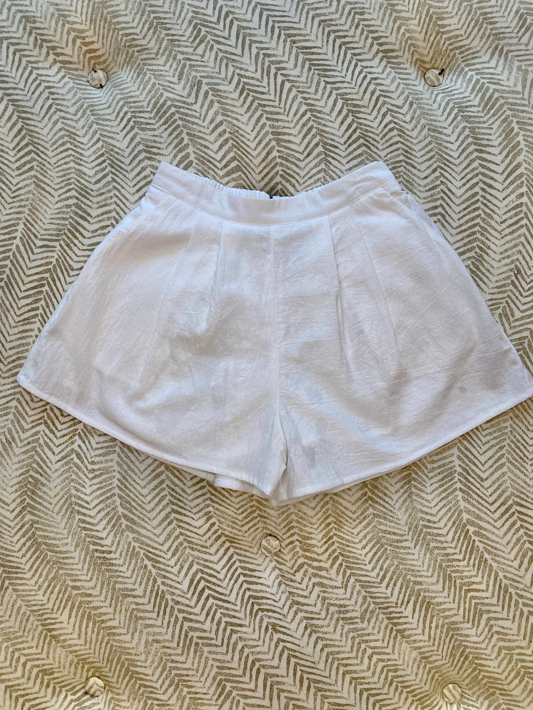 Mini Molly White Woven Shorts