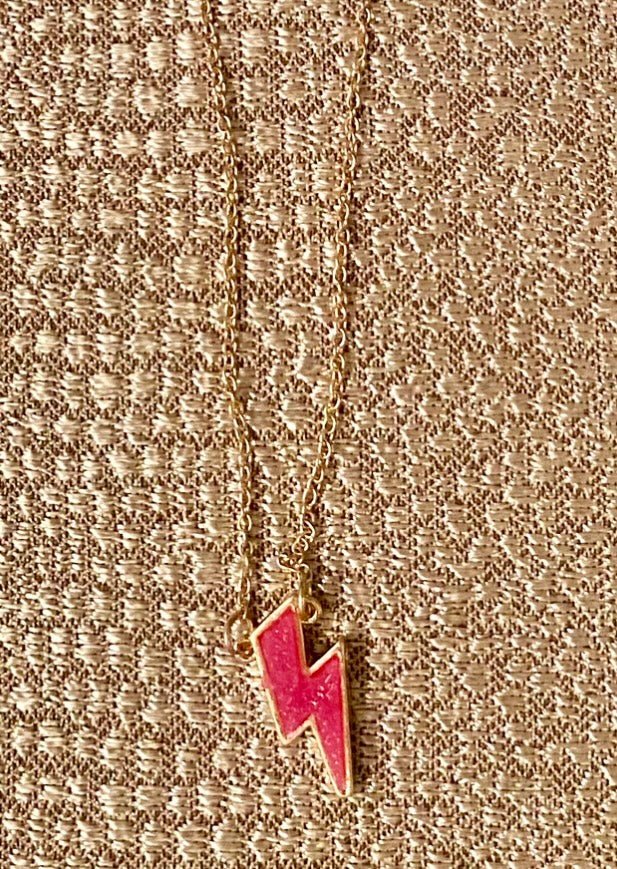 Pink Lightning Necklace - jernijacks