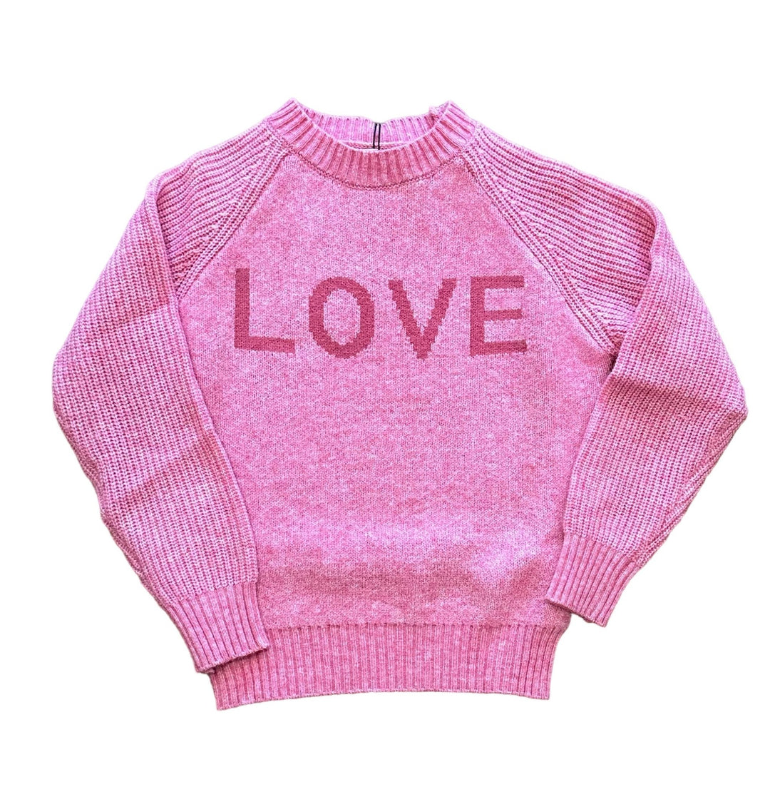 Pink LOVE Knitted Sweater - jernijacks