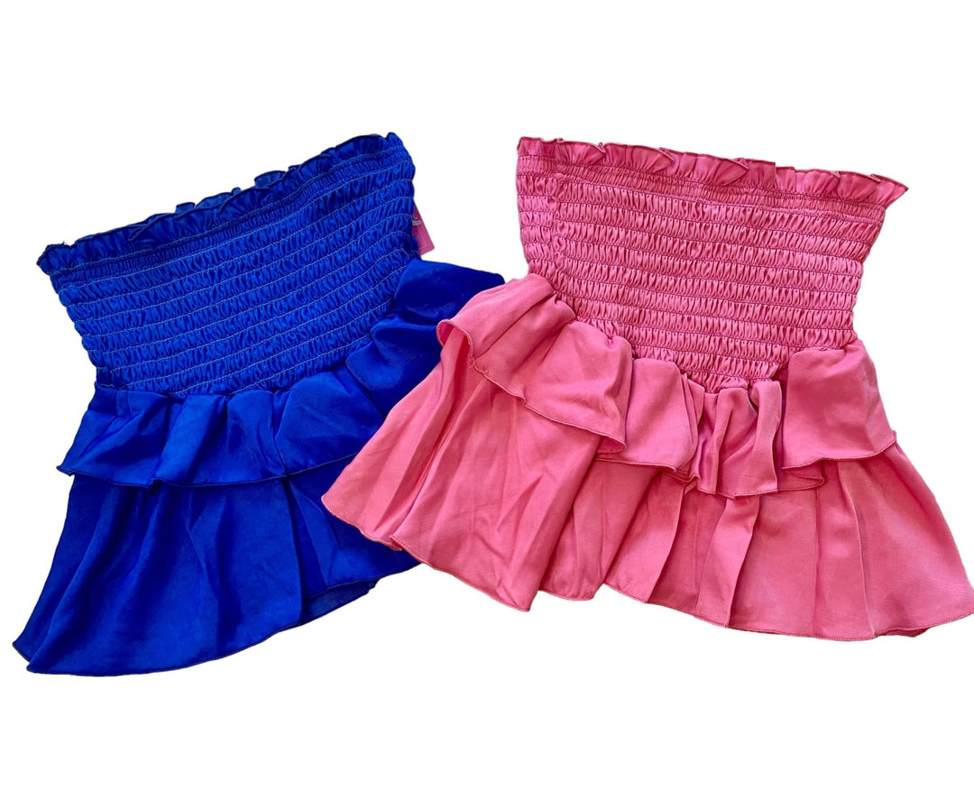 Smocked Waist Ruffle Skirts-2 Colors! - jernijacks