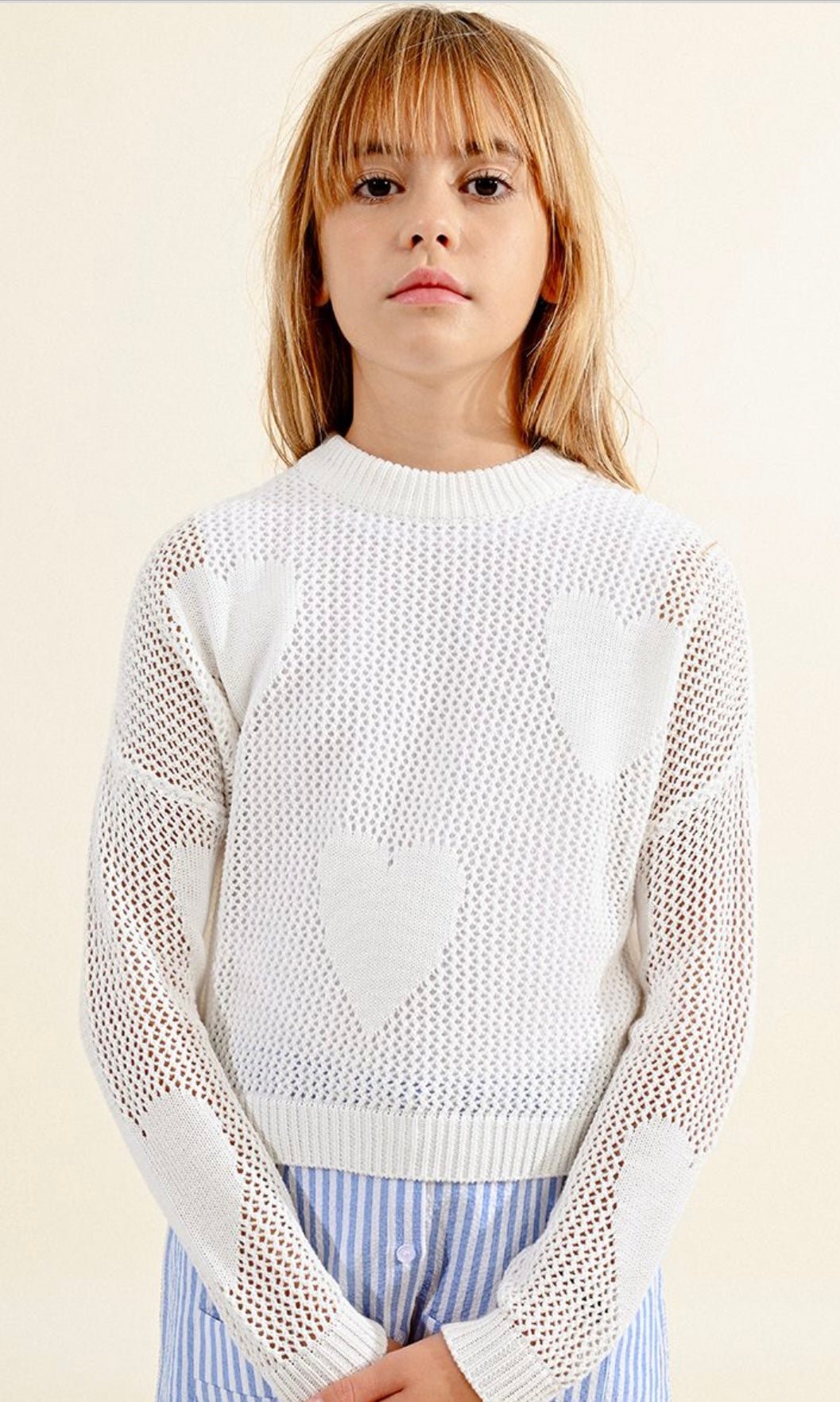 White Knitted Sweater - jernijacks