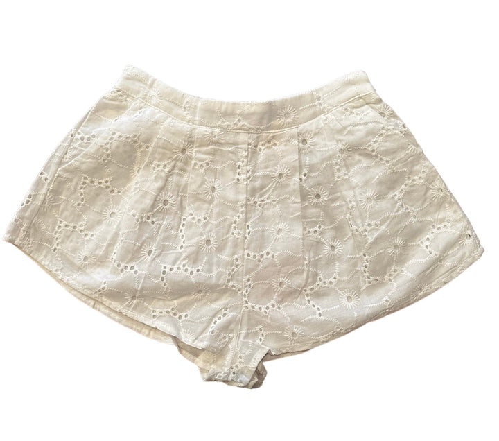 White Woven Shorts - jernijacks